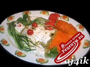 Праздничный салат "РУСАЛОЧКА"