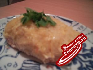 Рыба с картофельно-сырной корочкой
