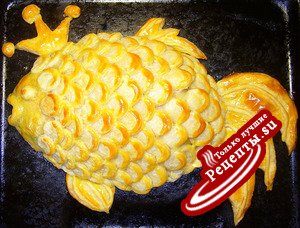 Рыбный пирог «Золотая рыбка»