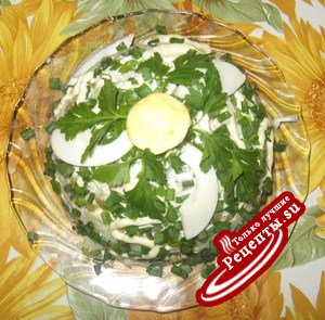 Салат "Бело-зелёный"