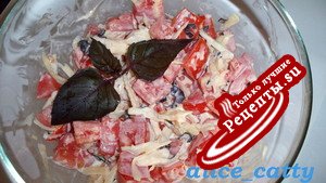 салат из помидор "дежурный"