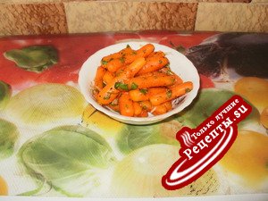 Салат из вареной морковки в марроканском стиле