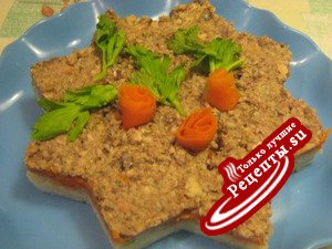 Салат"Рождественская звезда"