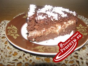 Шоколадно-лимонный торт "Молния"
