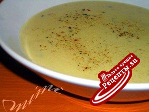 сливочный чесночный суп-пюре