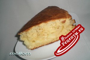 Сочный яблочный пирог (на манной каше)