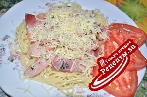 Spaghettini n.3 под беконом