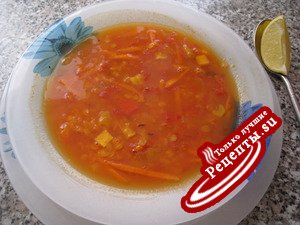 Суп из красной чечевицы