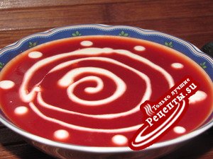 Свекольный суп-пюре