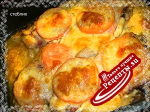 Свинина из духовки, даже Кошка уплетала за обе щечки))))