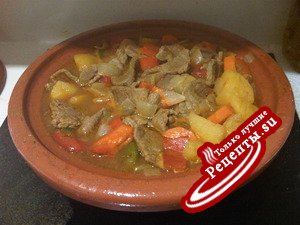 Тажин из говядины с овощами (Tajine de boeuf aux l?gumes)