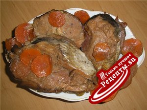 Толстолобик фаршированный с овощами