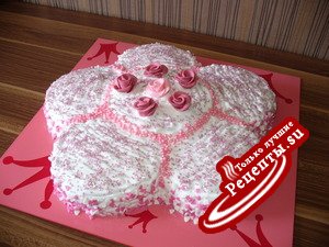 Торт " ЦВЕТОК" на День Рождения ДОЧЕНЬКИ