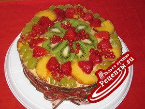 торт фруктовый сад