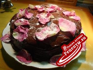 Торт "Розовые лепестки"