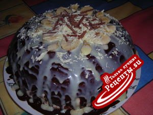 Торт "Шоколадно - банановый купол"