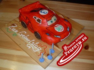 Торт ТАЧКА "McQueen"