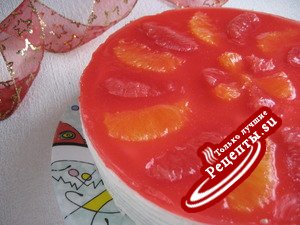 Торт "Творожный со вкусом грейпфрута"