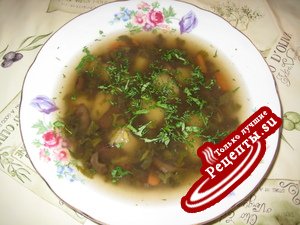 Весенний суп с крапивой (постный)