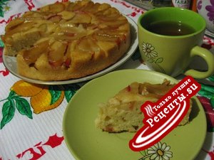 Яблочный пирог-перевертыш с кленовым сиропом
