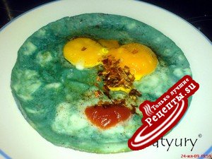Яичница "Небо голубое"