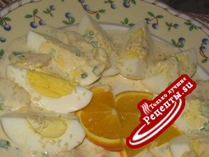 Яйца в апельсиновом рагу