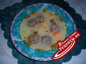 Юварлакя-Тефтелевый греческий суп
