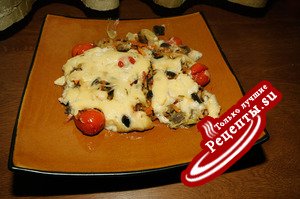 Запечёные овощи под соусом Бешамель