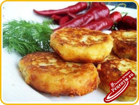 Картофельные котлеты с сыром и укропомИнгредиенты: