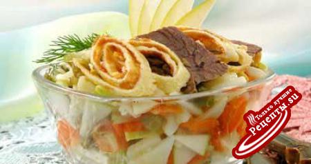 Казахский салат - прекрасный завтрак!