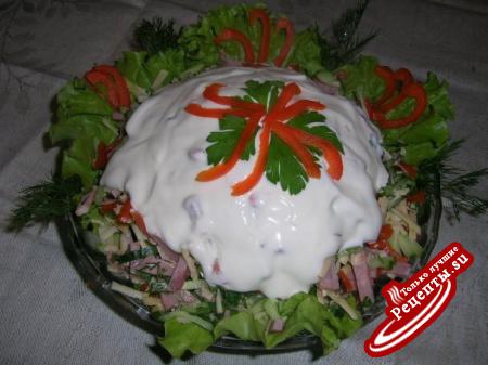 Супер простой и вкусный салат 