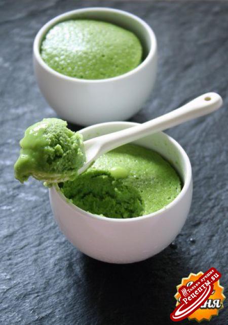  Мороженое из зеленого чая