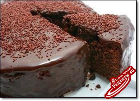 Шоколадно - бисквитный торт в мультиварке