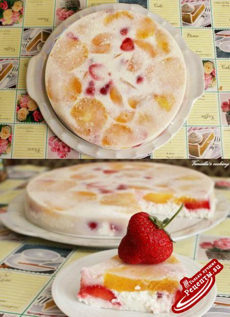 Марина МарусенкоЛегкий творожный десерт с фруктами