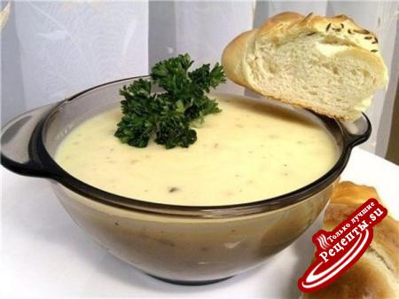 Пряный чесночно-сливочный суп