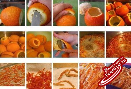      Цукаты из апельсиновых корок