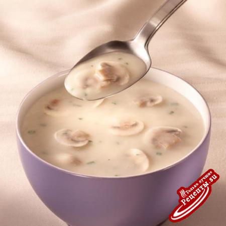 Молочный суп с картофелем и грибами