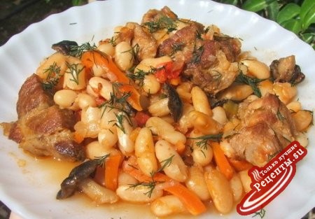 Рецепт фасоль тушеная Рецепт фасоль тушеная