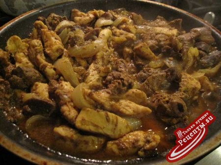 Рецепт рагу из куриной печени Рецепт рагу из куриной печени