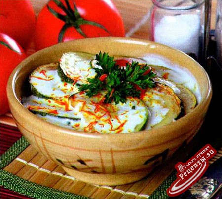 Жареные кабачки с мацони Жареные кабачки с мацони
