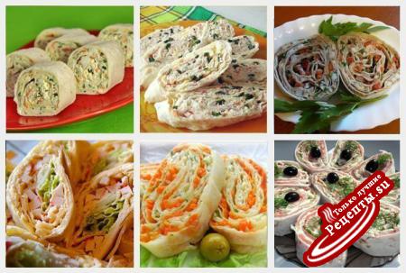 20 самых вкусных начинок для рулета из лаваша 20 самых вкусных начинок для рулета из лаваша
